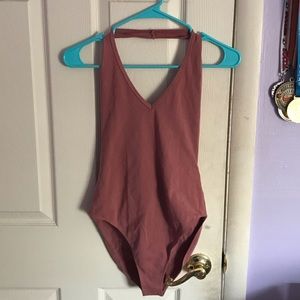 Burgundy color bodysuit